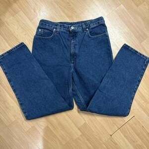 Vintage Land's End Straight Leg Blue Denim Jeans 12x29 - Made in Mexico #90s